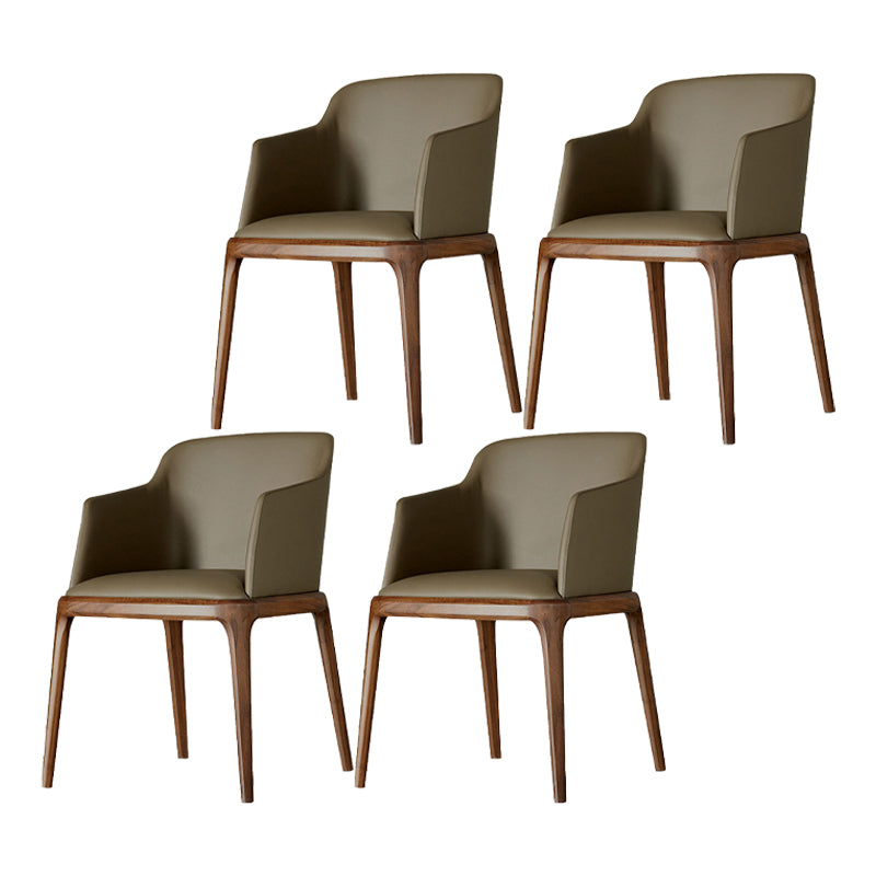 Sillas de comedor de madera de estilo moderno, sillas laterales con brazo para cocina