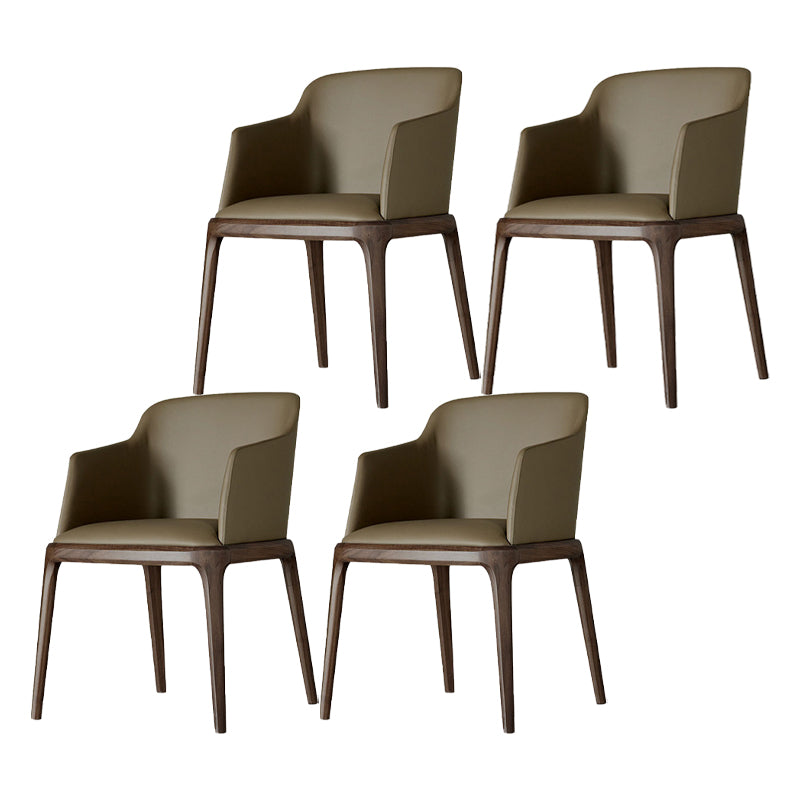 Sillas de comedor de madera de estilo moderno, sillas laterales con brazo para cocina