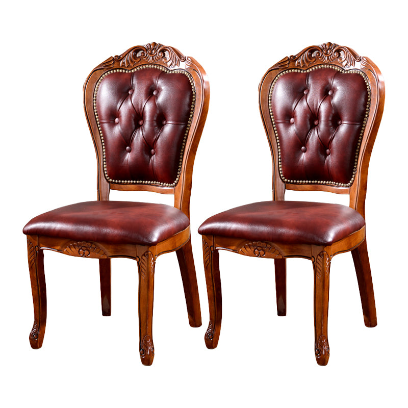 Chaises en bois d'hévéa de style scandinave, chaise latérale de salle à manger à dossier ouvert pour restaurant