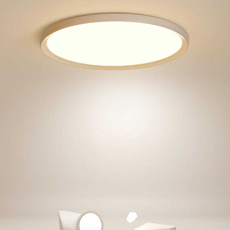 Aluminium Circular LED Ceiling Light in Modern Simplicity Acrylic Indoor Ceiling Fixture