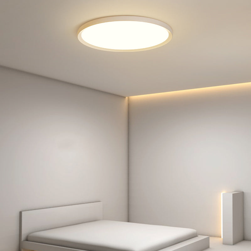Aluminium Circular LED Ceiling Light in Modern Simplicity Acrylic Indoor Ceiling Fixture