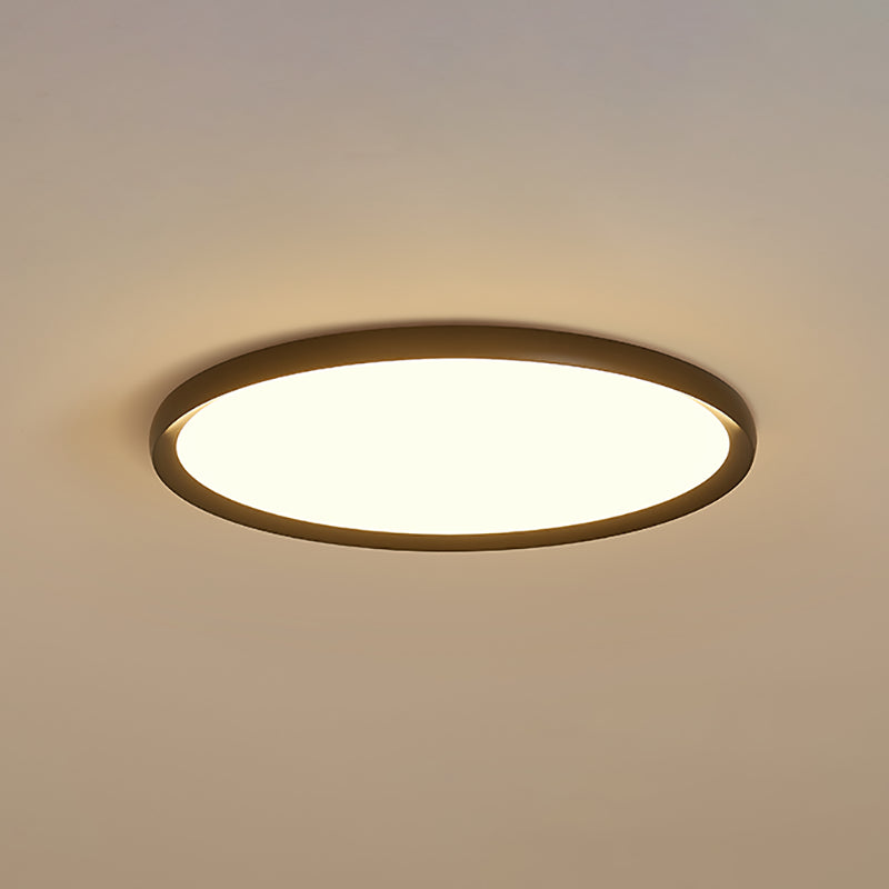 Aluminium Circular LED Ceiling Light in Modern Simplicity Acrylic Indoor Ceiling Fixture