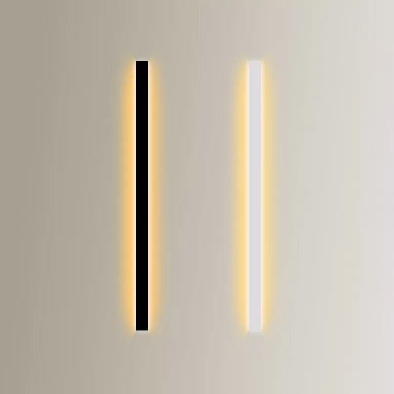 Éclair de mur de nuance linéaire en métal moderne à 1 lumière luminaire mural lumineux