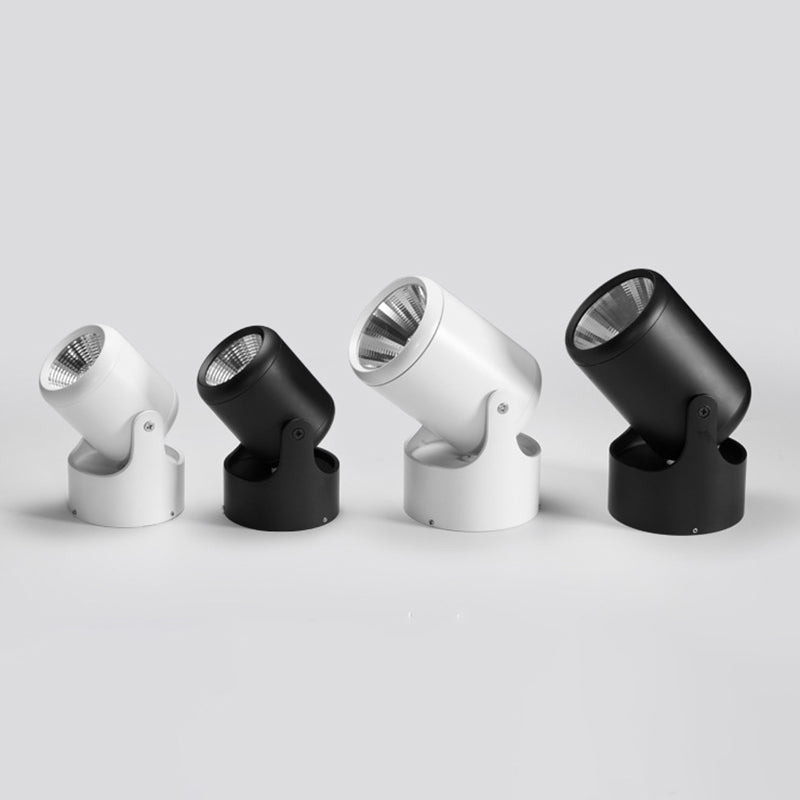 Lampe de plafond LED de simplicité moderne, cylindrique en aluminium pour vestiaire