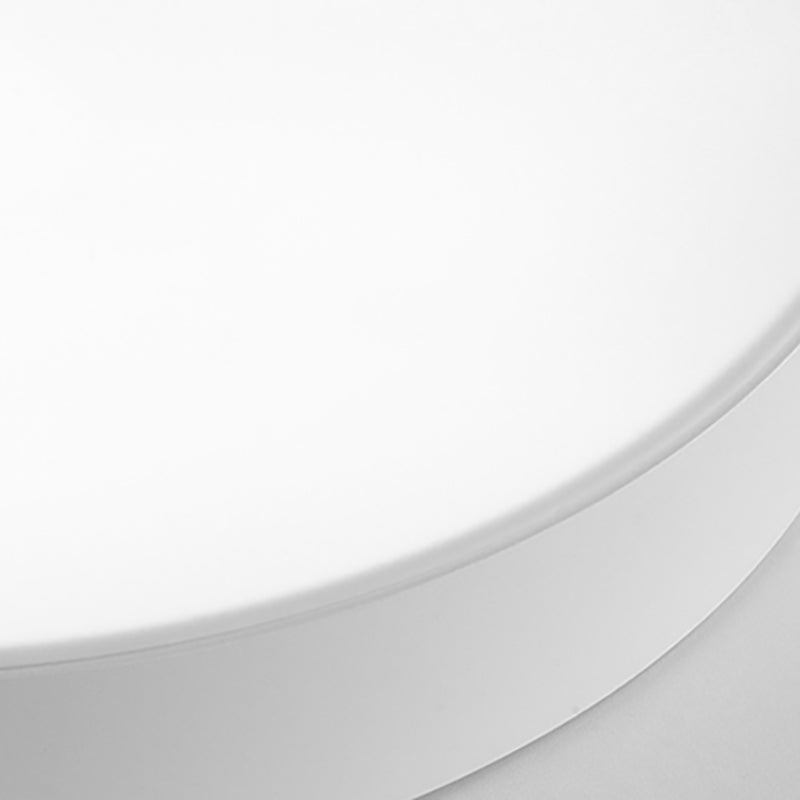 Plafonnier LED circulaire blanc en fer forgé de simplicité moderne avec abat-jour en acrylique