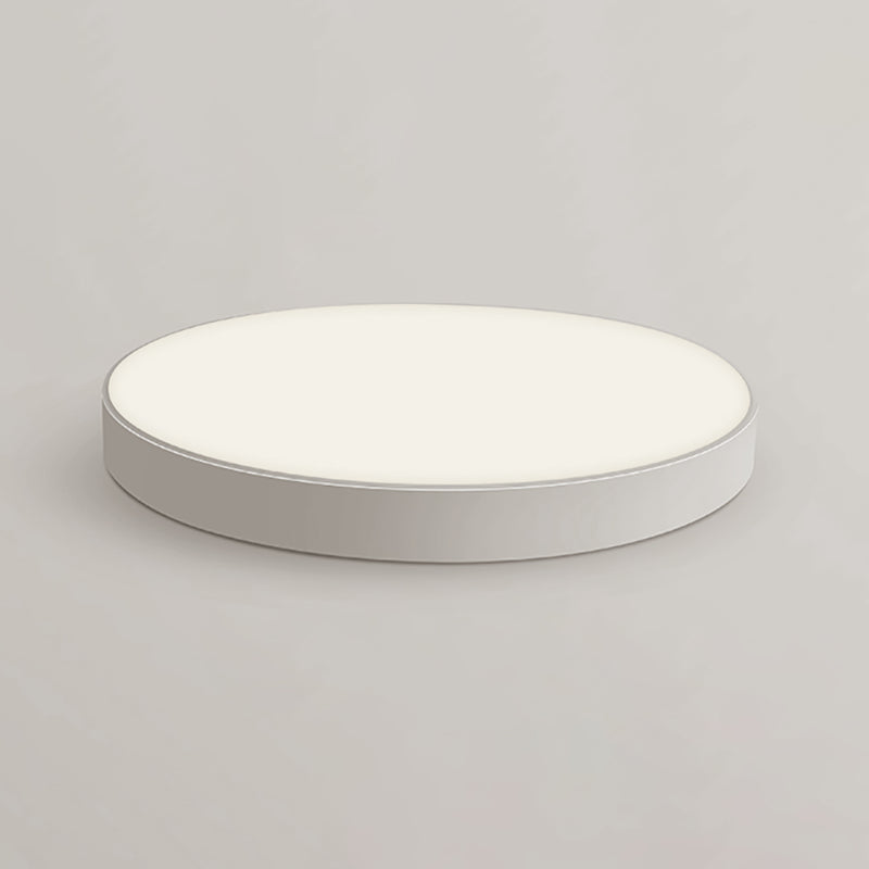 Plafonnier LED circulaire blanc en fer forgé de simplicité moderne avec abat-jour en acrylique