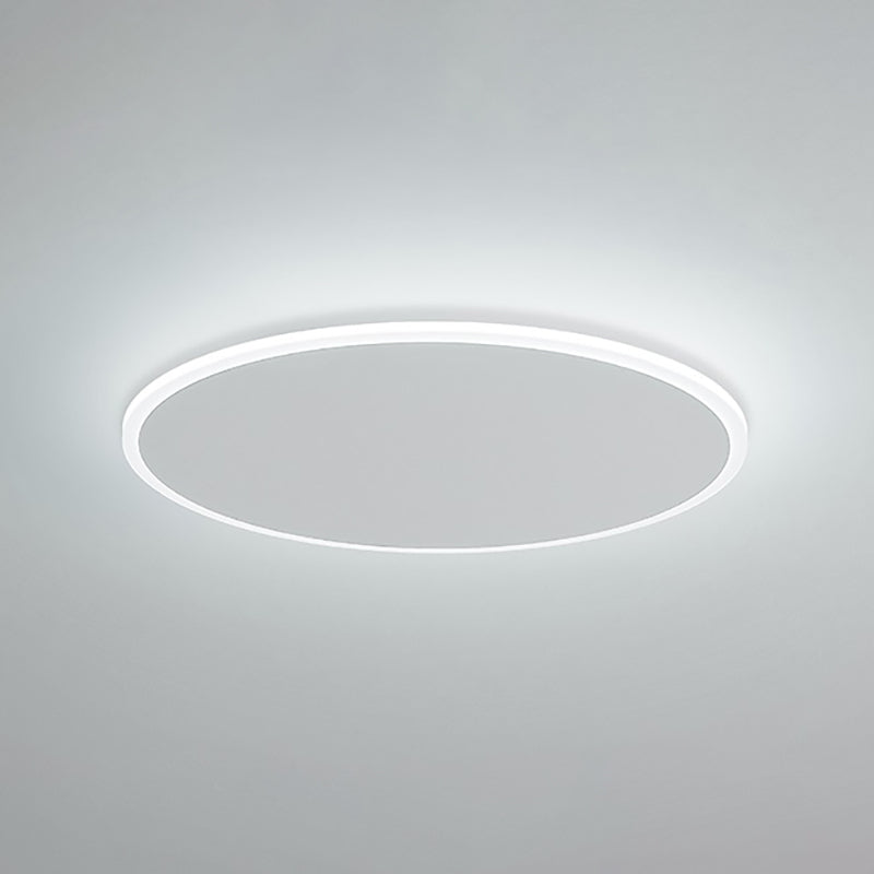 Plafonnier LED en acrylique blanc, de style moderne et concis, en fer laqué, circulaire, encastré