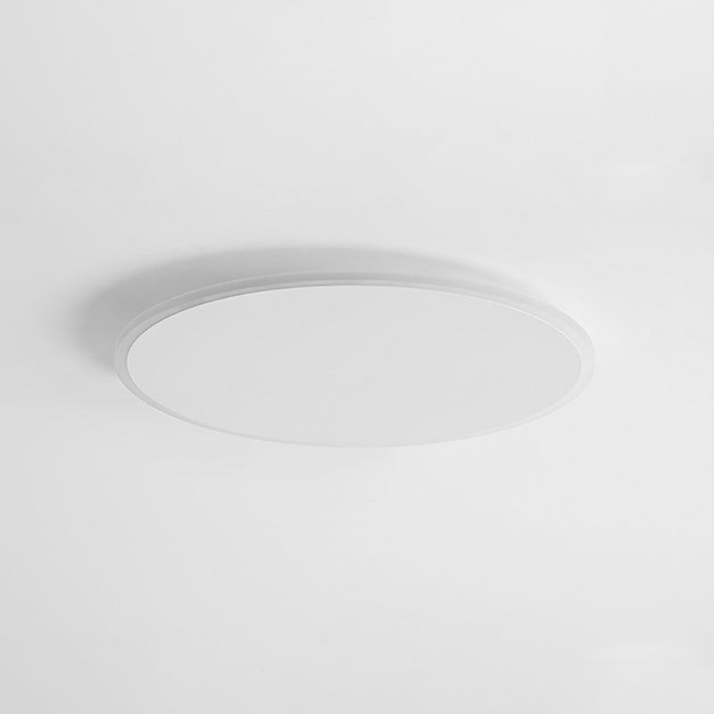 Plafonnier LED en acrylique blanc, de style moderne et concis, en fer laqué, circulaire, encastré
