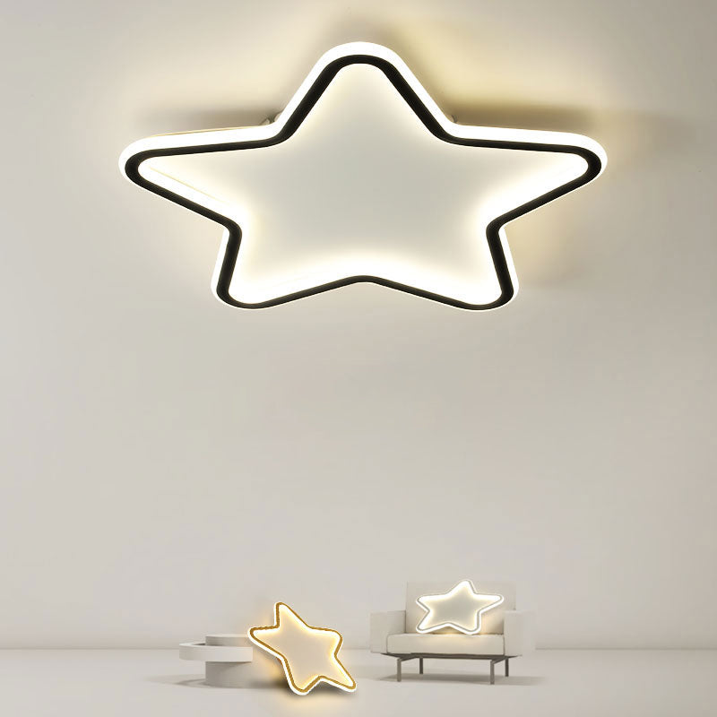Frosted Aluminium LED Flush Mount in Modern Creative Style Silicone Starry Ceiling Light for Bedroom