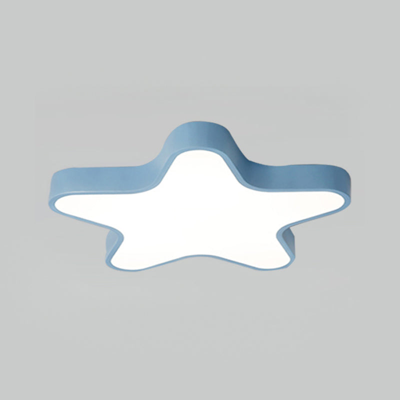 Modern Artistic LED Ceiling Light Iron Starry Macaron Ceiling Fixture with Acrylic Shade