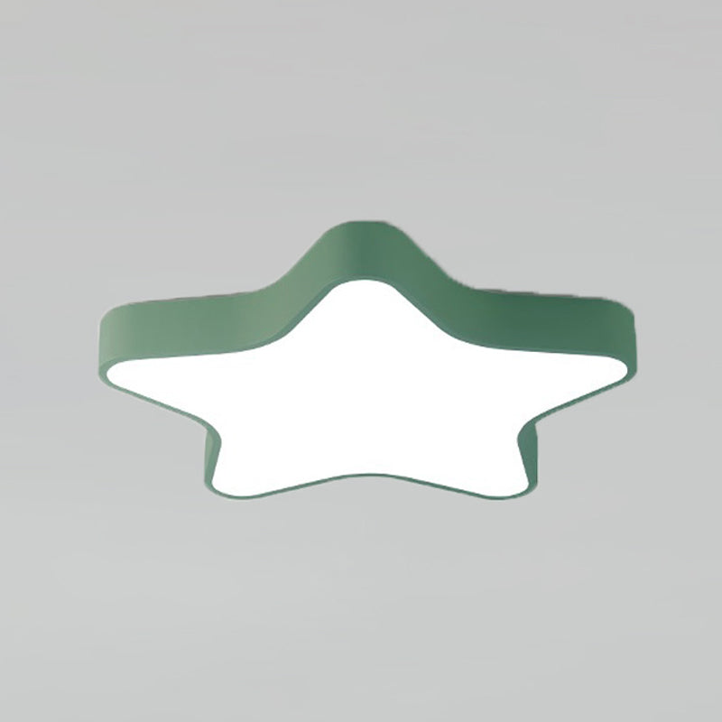 Modern Artistic LED Ceiling Light Iron Starry Macaron Ceiling Fixture with Acrylic Shade