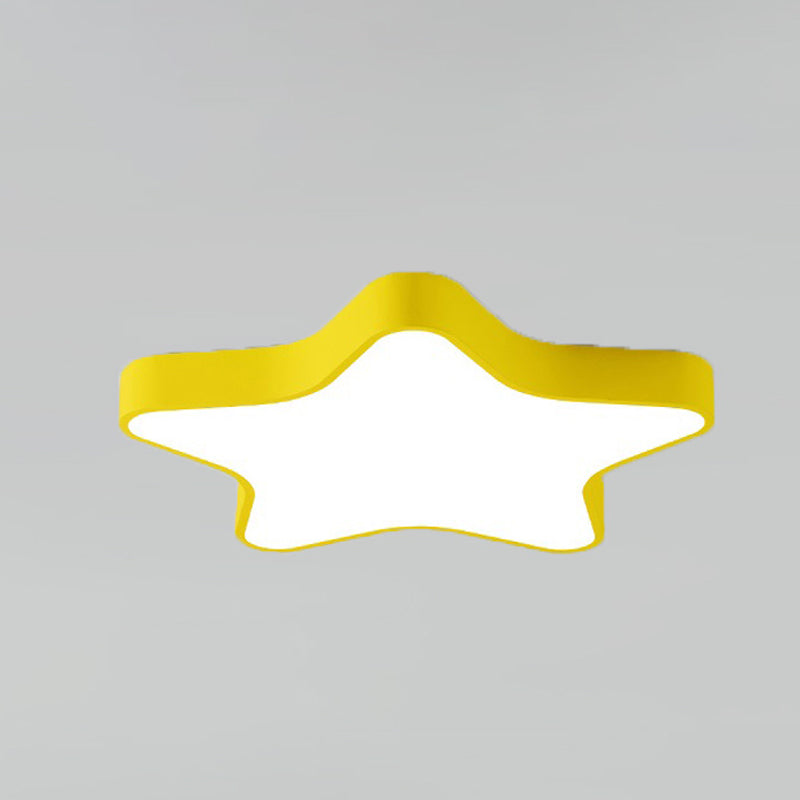 Modern Artistic LED Ceiling Light Iron Starry Macaron Ceiling Fixture with Acrylic Shade
