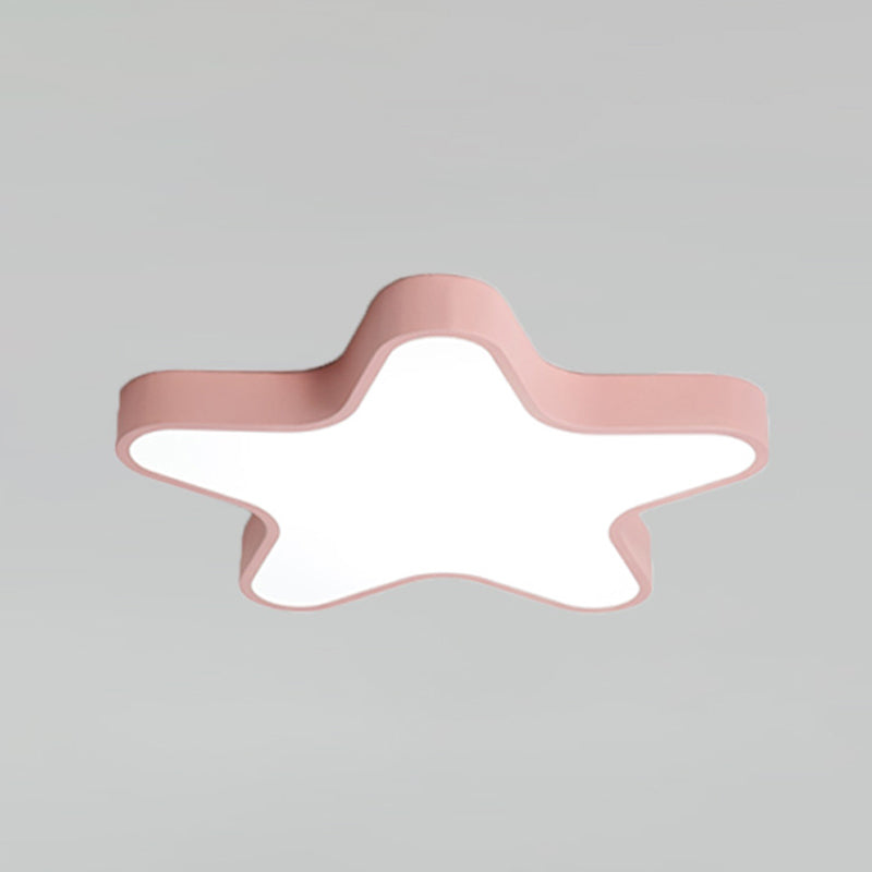 Modern Artistic LED Ceiling Light Iron Starry Macaron Ceiling Fixture with Acrylic Shade