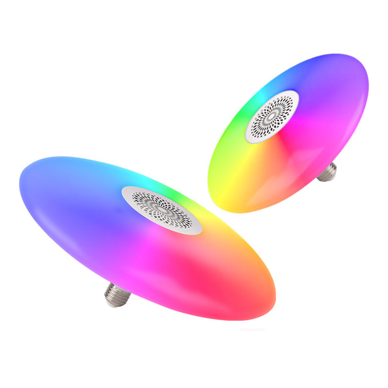 Plafonnier intelligent de forme ronde en acrylique moderne à 1 lumière pour chambre à coucher et étude