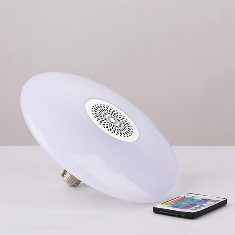 Plafonnier intelligent de forme ronde en acrylique moderne à 1 lumière pour chambre à coucher et étude