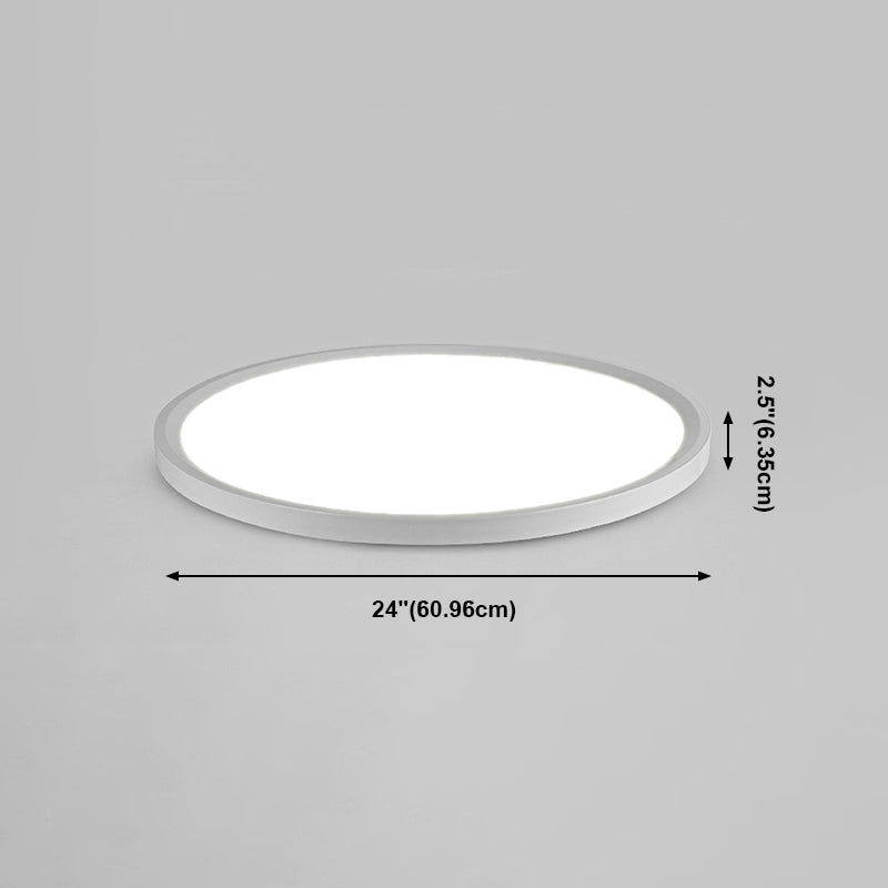 Plafonnier LED circulaire en aluminium dans un luminaire de plafond intérieur en acrylique de style concis moderne