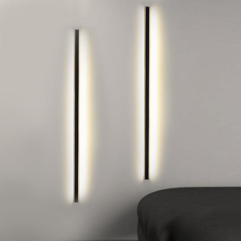 Metal Linear Shade Wall Lighting Modern 1-Light Wall Mounted Light Fixture