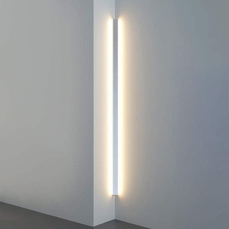 Metal Linear Shade Wall Lighting Modern 1-Light Wall Mounted Light Fixture