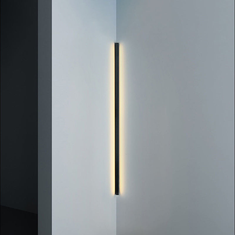 Metal Linear Shade Wall Lighting Modern 1-Light Wall Mounted Light Fixture