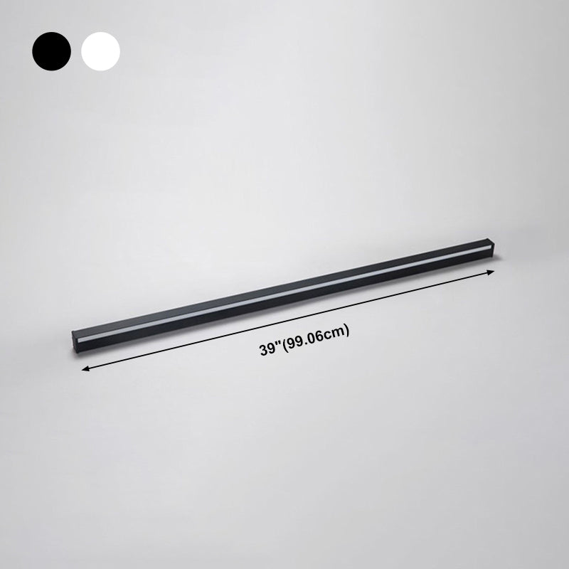 Metal Linear Shade Wall Lighting Modern 1-Light Wall Mounted Light Fixture