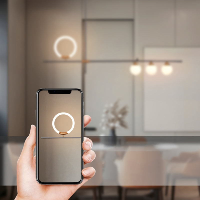 Iluminación de la isla geométrica Modernismo de lámpara de metal de metal para comedor de cocina