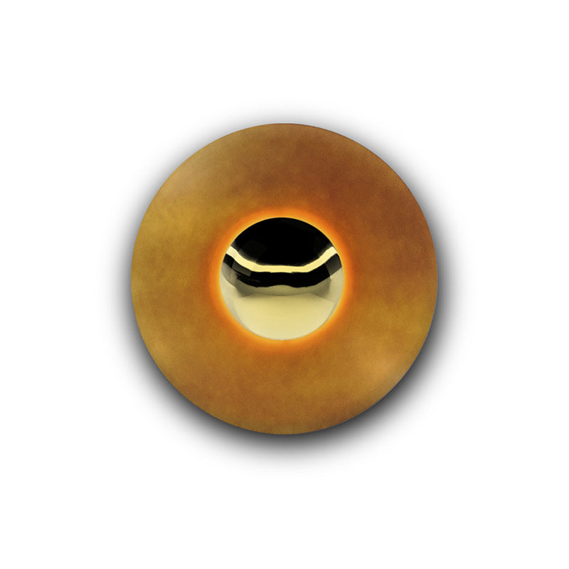 Luz de lámpara contemporánea de aro metal 1 luz LED MALED MALED MALED