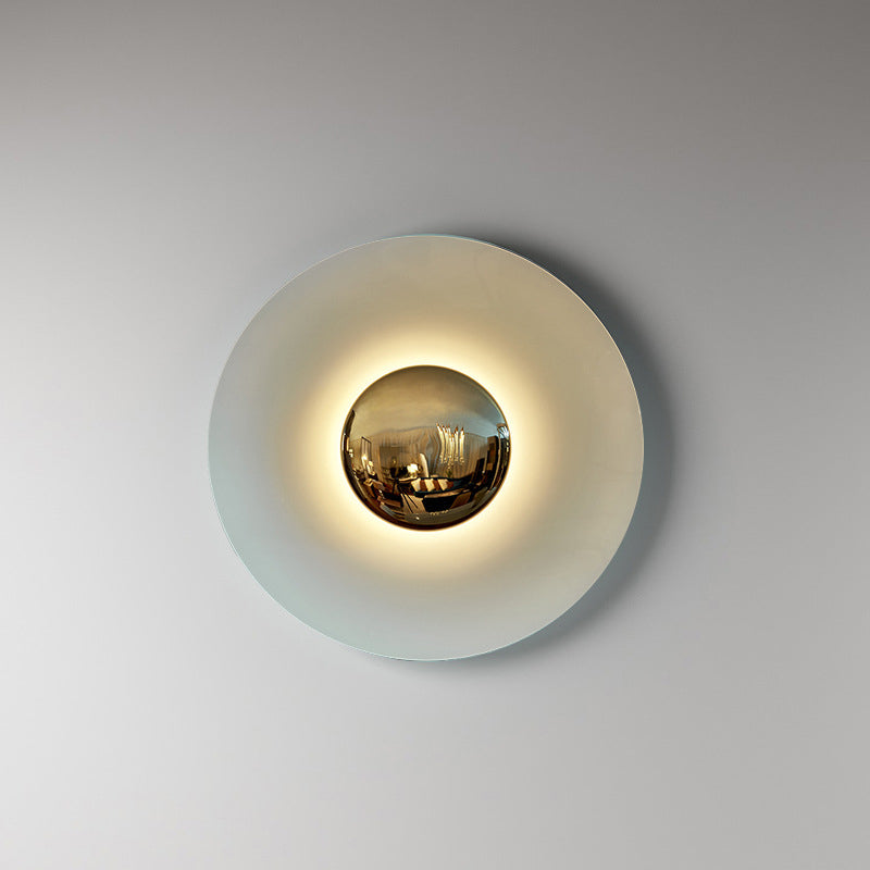 Luz de lámpara contemporánea de aro metal 1 luz LED MALED MALED MALED