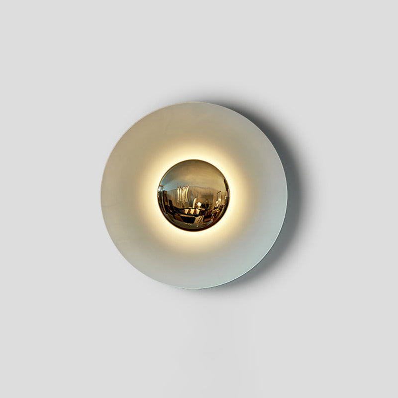 Luz de lámpara contemporánea de aro metal 1 luz LED MALED MALED MALED