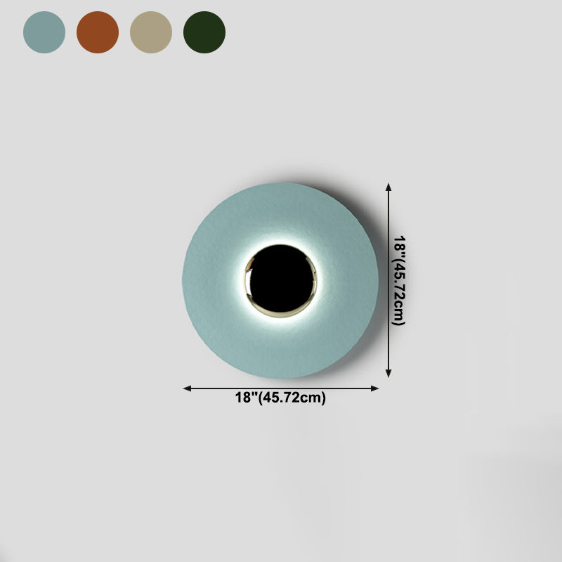 Luz de lámpara contemporánea de aro metal 1 luz LED MALED MALED MALED