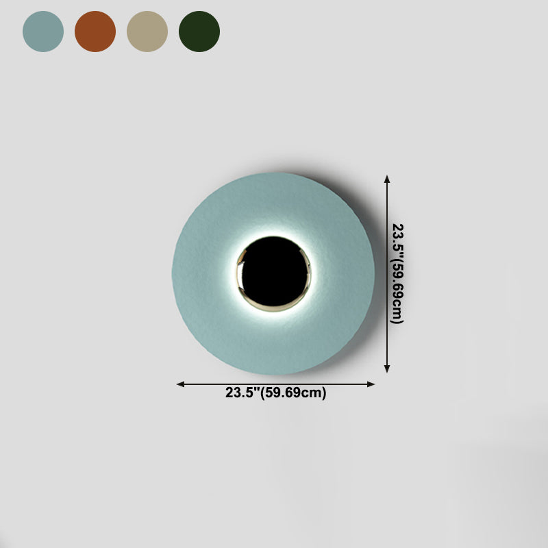 Luz de lámpara contemporánea de aro metal 1 luz LED MALED MALED MALED