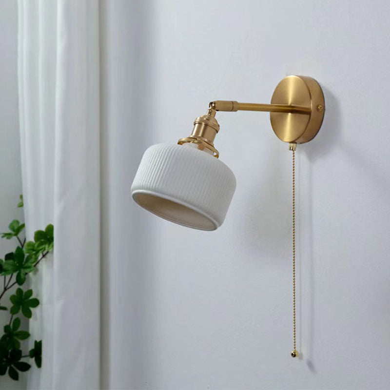 Éclairage géométrique contemporain lumières en métal et en céramique 1 luminaire mural d'éclairage