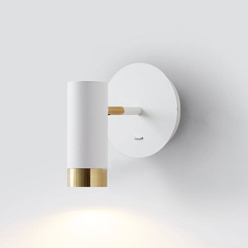 Éclair mural de lecture à demi-cylindre en métal