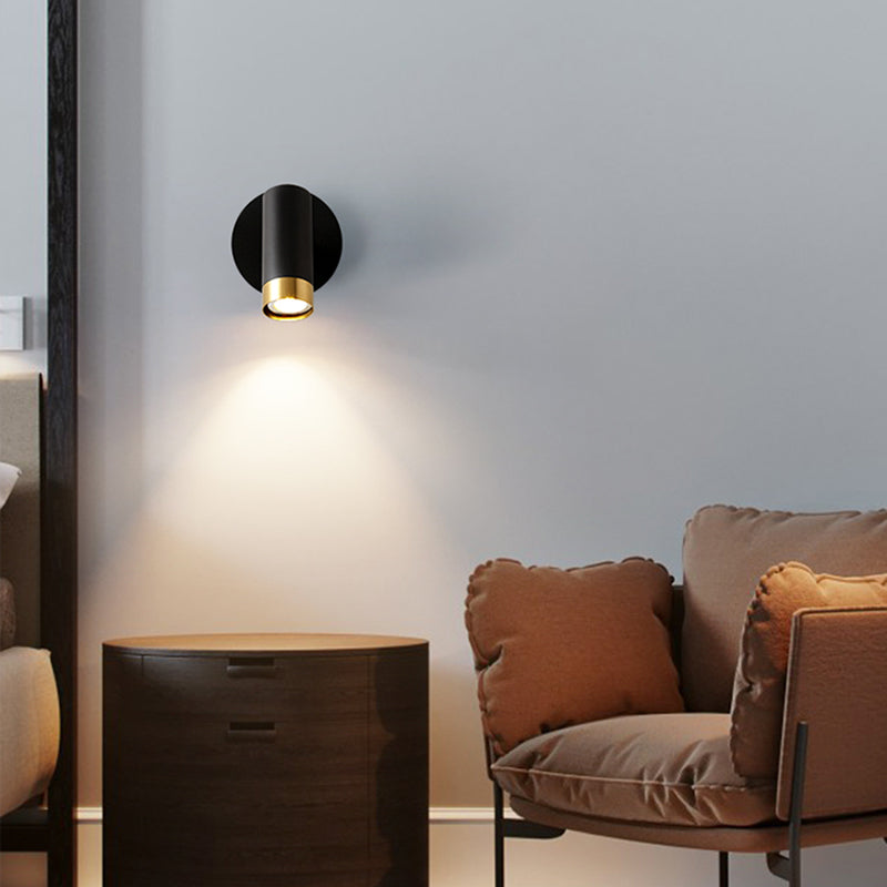 Éclair mural de lecture à demi-cylindre en métal