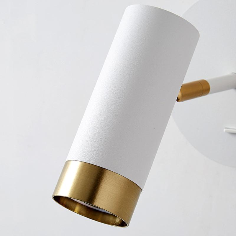 Éclair mural de lecture à demi-cylindre en métal