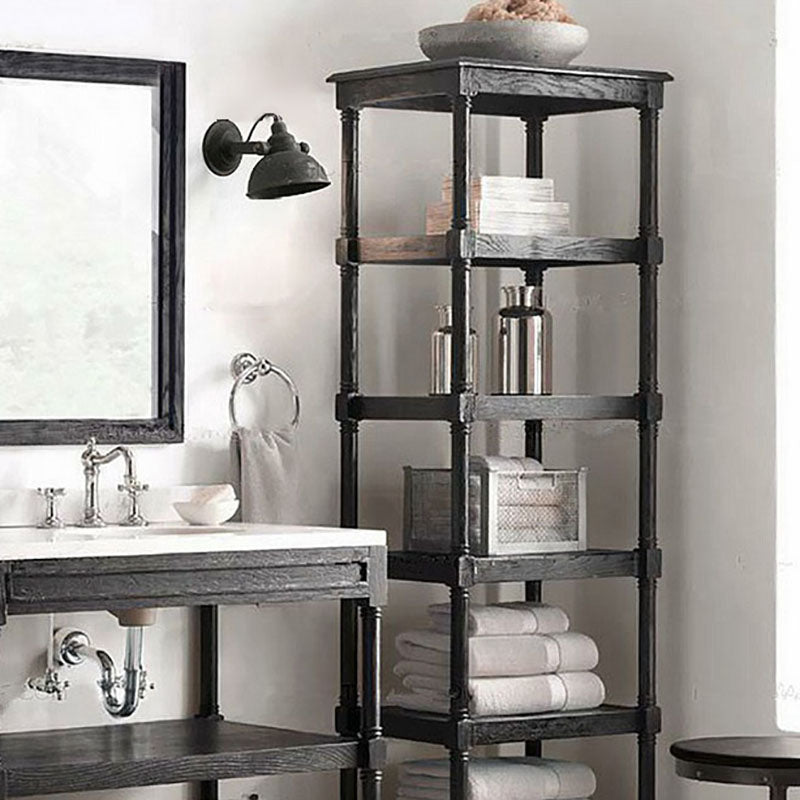 Luci di applique a cupola industriale Metal 1 Light Fun a monte della parete leggera in nero