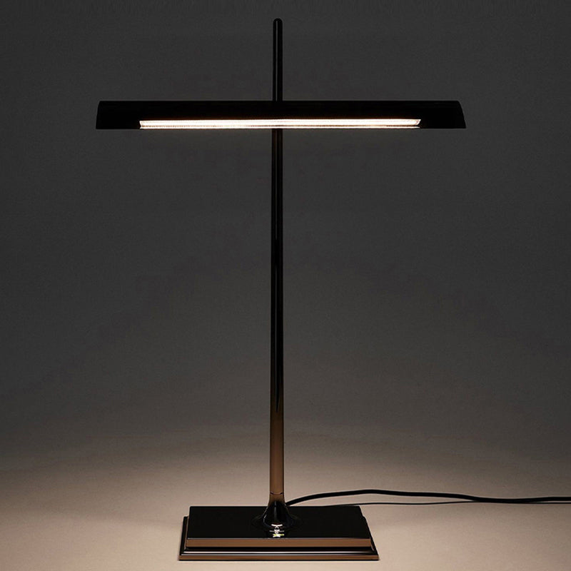 1 Light Linear Table Lamp Contemporary Metal Night Table Lamps for Study Room