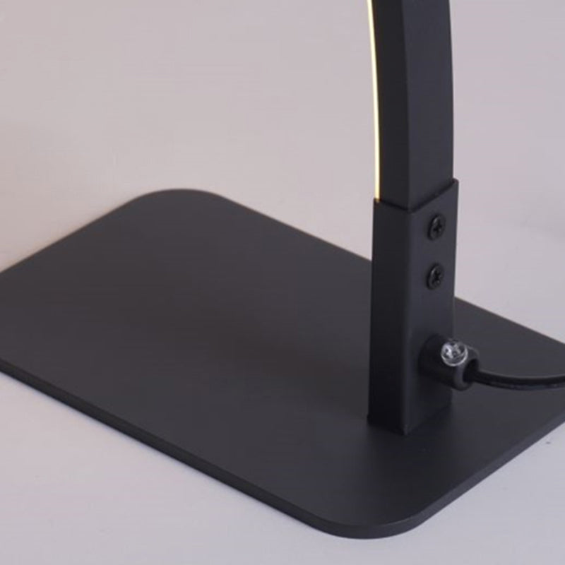 Linear Table Lamps Contemporary Metal Night Table Lamps with Acrylic Shade for Study Room