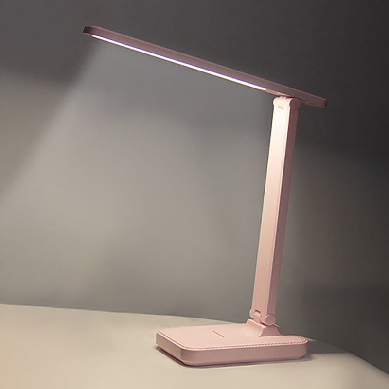 Linear Night Table Lamp Modern Style Metal 1-Light Nightstand Lamp