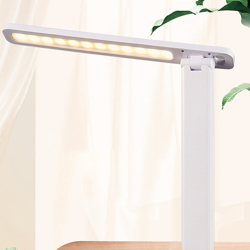 Linear Night Table Lamp Modern Style Metal 1-Light Nightstand Lamp