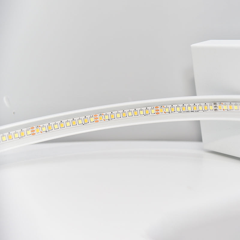 Linear Night Table Lamp Modern Style Metal 1 Light Nightstand Lamp in White