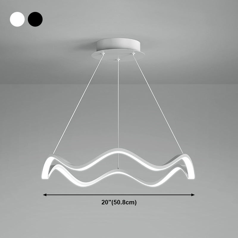 Metal Circle Ceiling Pendant Nordic Modern 1-Light Ceiling Lighting Fixtures