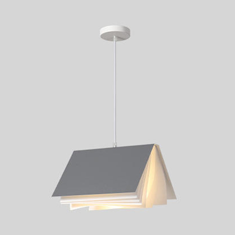 Accongo rettangolare illuminazione appesa Fabric di stile moderno 1 lampada a sospensione leggera per ristorante