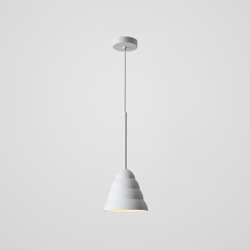 Unieke schaduw hangende verlichting moderne macaron -stijl hars 1 lichte hanglamp voor eetkamer