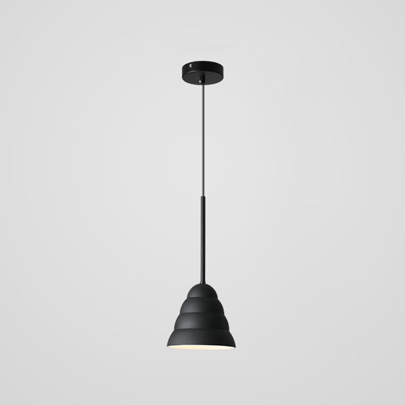 Unieke schaduw hangende verlichting moderne macaron -stijl hars 1 lichte hanglamp voor eetkamer