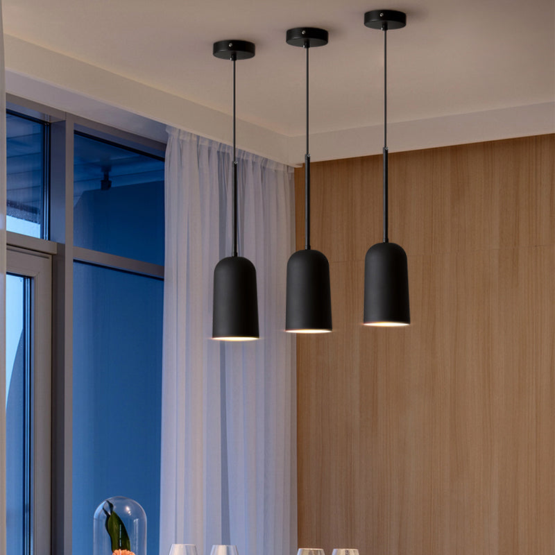 Unieke schaduw hangende verlichting moderne macaron -stijl hars 1 lichte hanglamp voor eetkamer