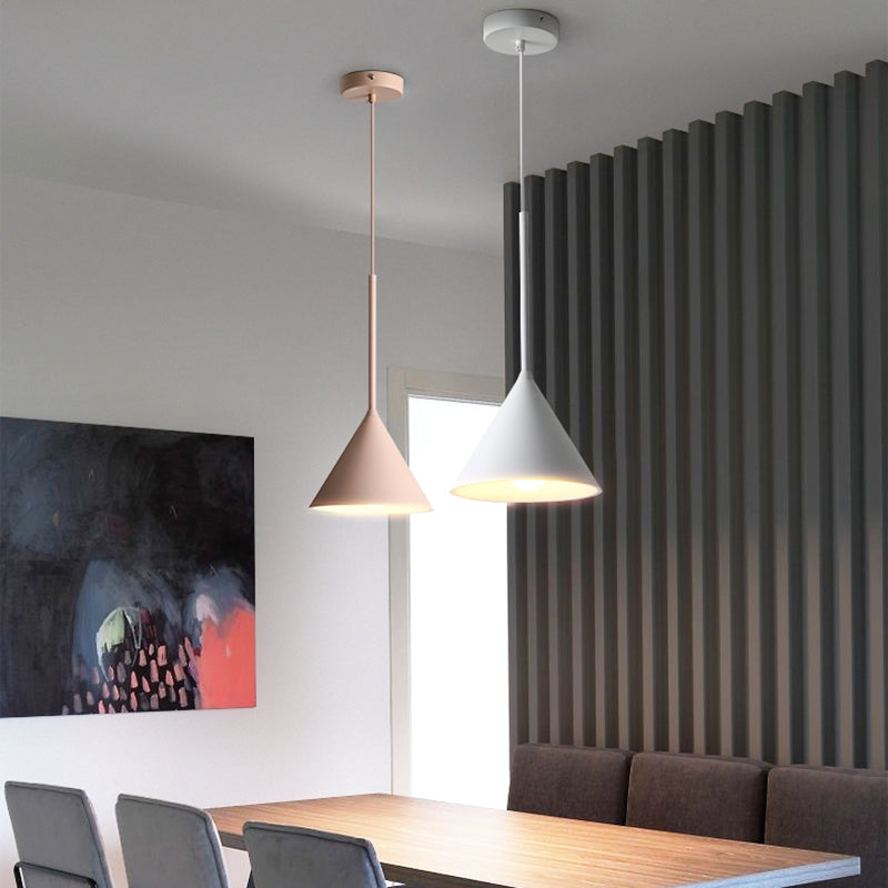 Unieke schaduw hangende verlichting moderne macaron -stijl hars 1 lichte hanglamp voor eetkamer