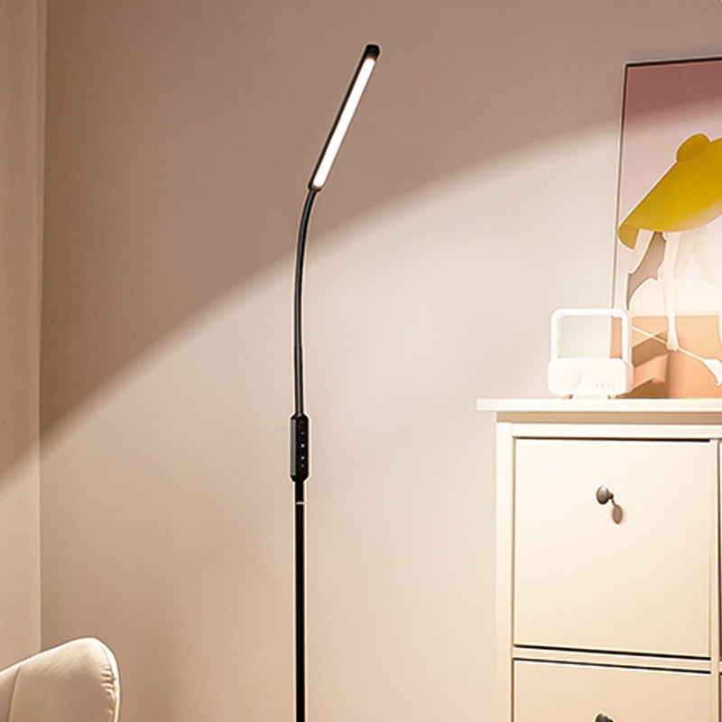 1 lampadaire linéaire léger les lampes standard en métal contemporain pour le salon
