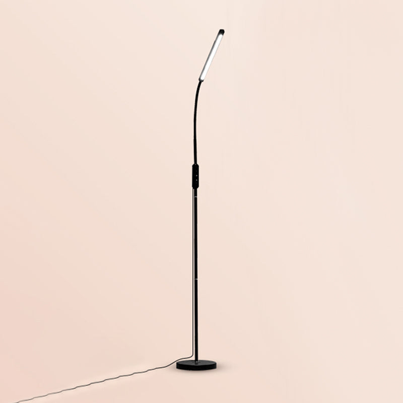 1 lampadaire linéaire léger les lampes standard en métal contemporain pour le salon