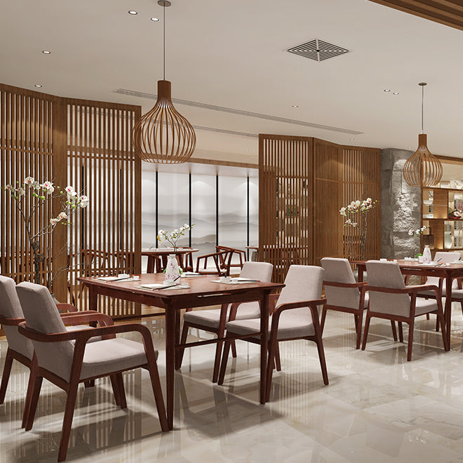 Silla de madera de fresno de estilo tradicional, silla de comedor individual con brazo trasero sólido de cocina