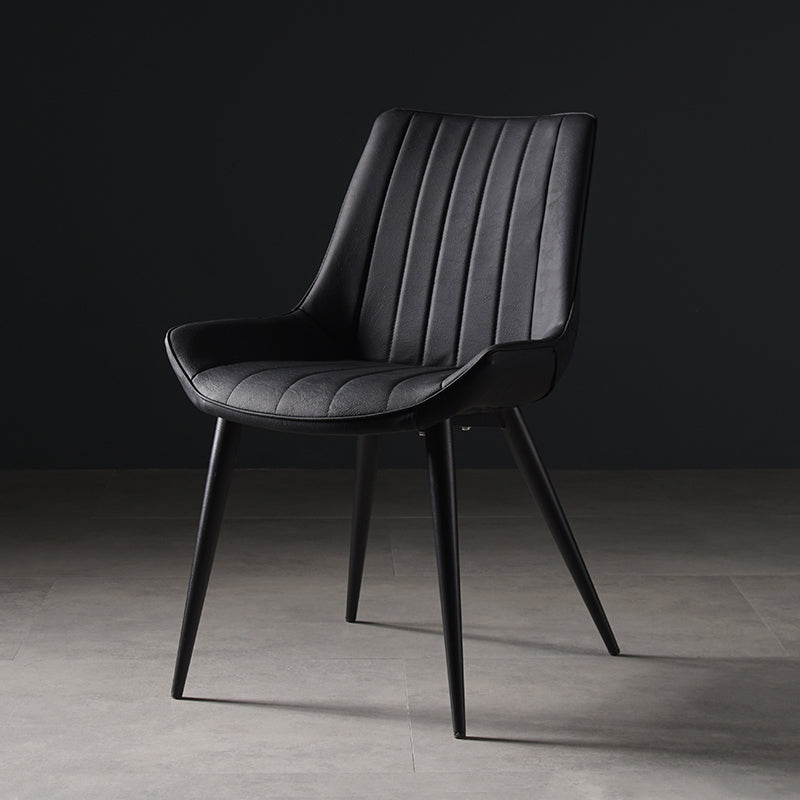 Metal Scandinavian Style Dining Chair Dining Room Armless Parsons Chair